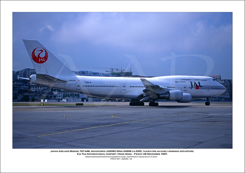 JA8080 - Japan Airlines Boeing 747-446  (Msn  24886 Ln 825) - 02