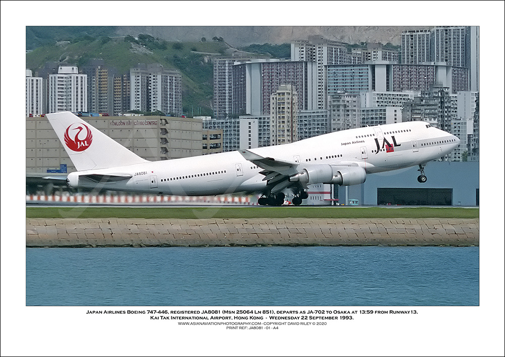 JA8081 - Japan Airlines Boeing 747-446  (Msn  25064 Ln 851) - 01