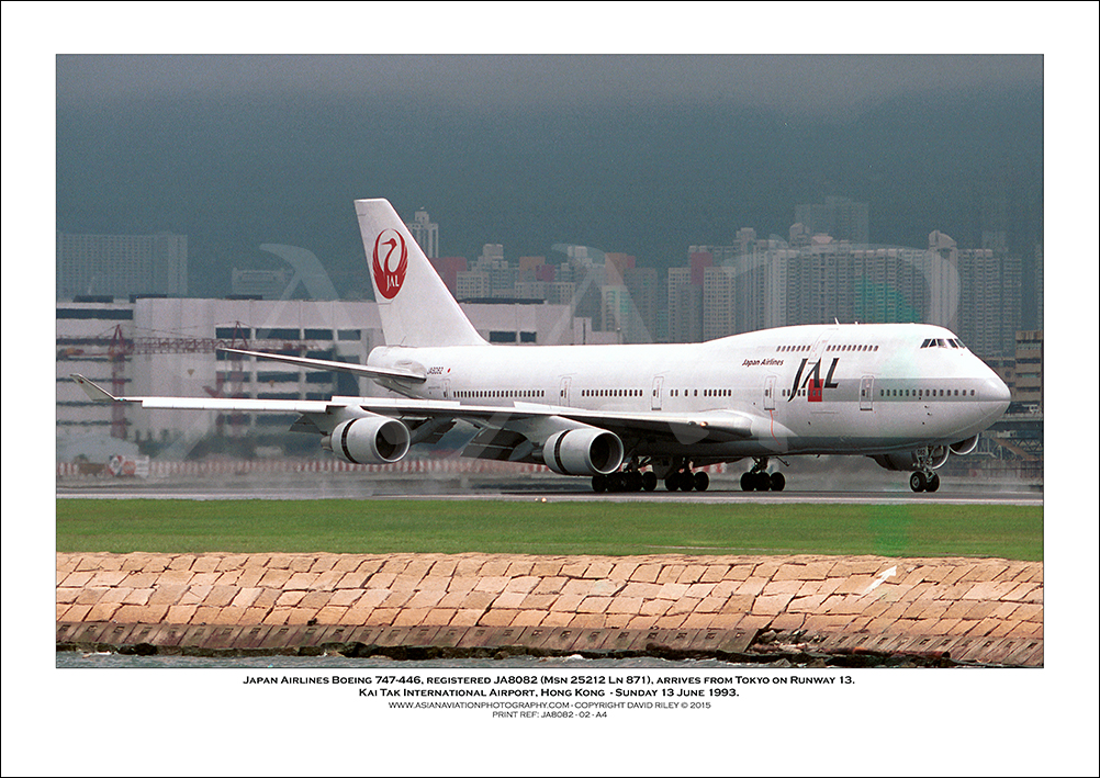 JA8082 - Japan Airlines Boeing 747-446  (Msn  25212 Ln 871) - 02
