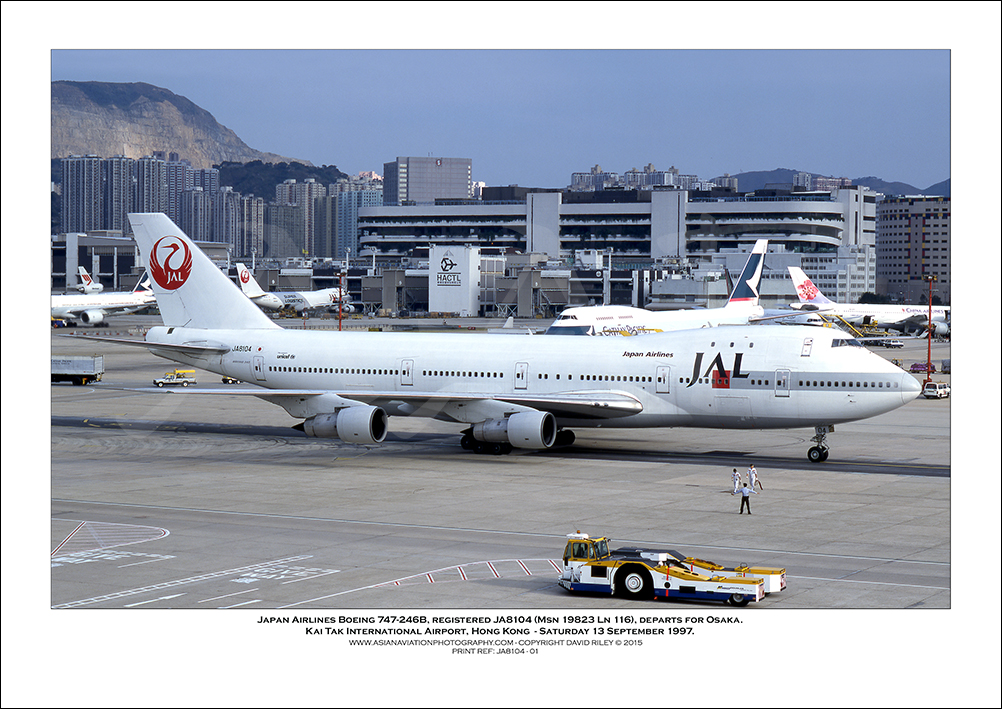 JA8104 - Japan Airlines Boeing 747-246B  (Msn  19823 Ln 116) - 01