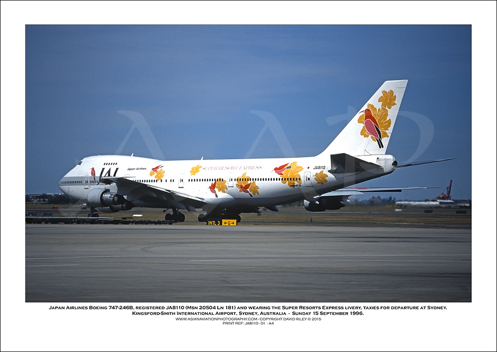JA8110 - Japan Airlines Boeing 747-246B  (Msn 20504 Ln 181)) - 01