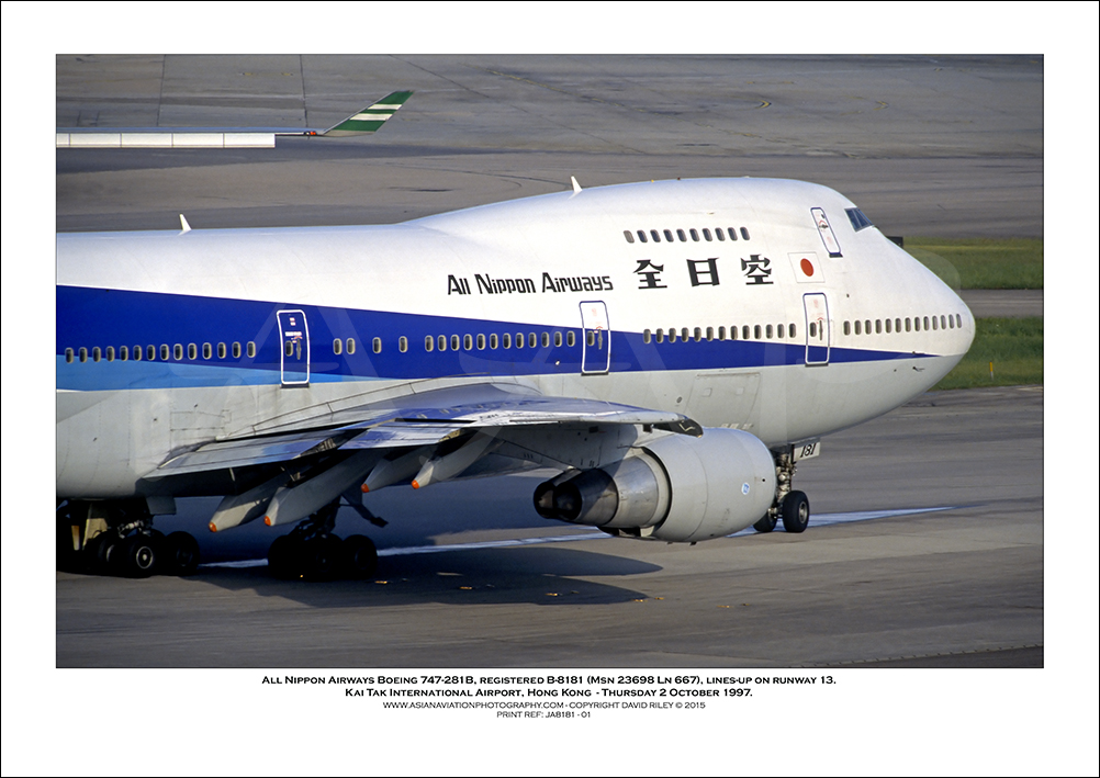 JA8181 - All Nippon Airways Boeing 747-281B  (Msn 23698 Ln 667) - 01