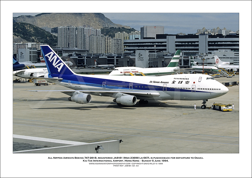JA8181 - All Nippon Airways Boeing 747-281B  (Msn 23698 Ln 667) - 02