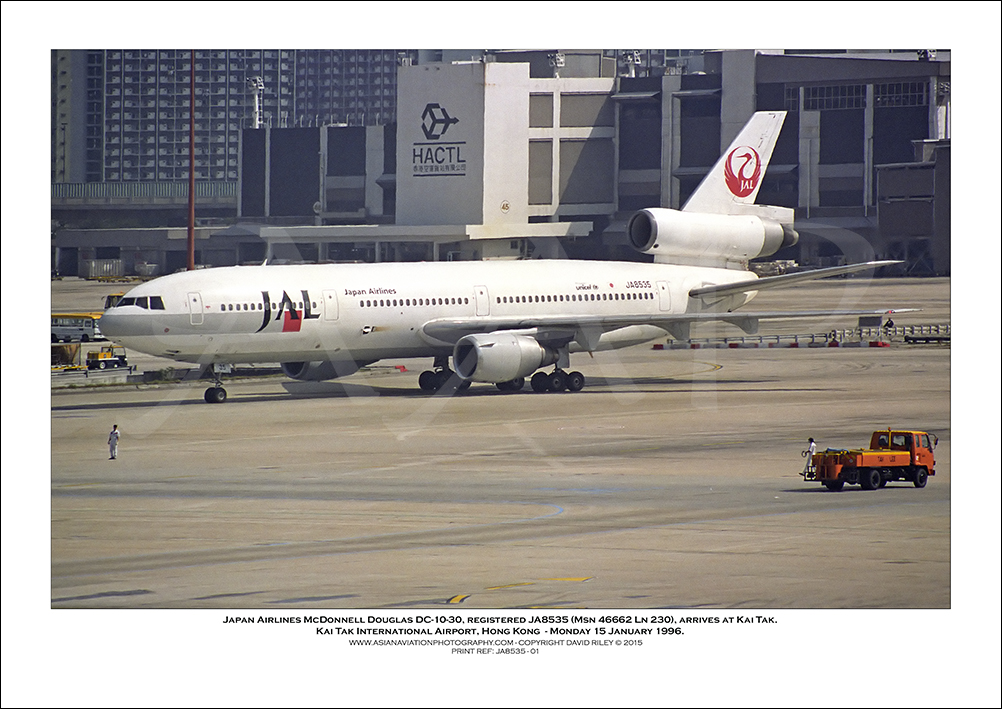 JA8535 - Japan Airlines McDonnell Douglas DC-10-30 (Msn 46662 Ln 230) - 01