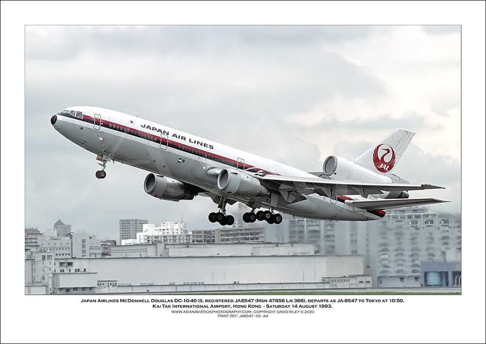 JA8547 - Japan Airlines McDonnell Douglas DC-10-40  (Msn 47856 Ln 366) - 02