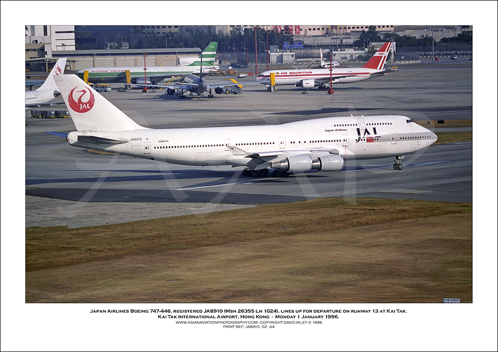 JA8910 - Japan Airlines Boeing 747-446  (Msn 26355 Ln 1024) - 02