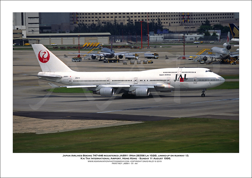 JA8911 - Japan Airlines Boeing 747-446  (Msn 26356 Ln 10264) - 01