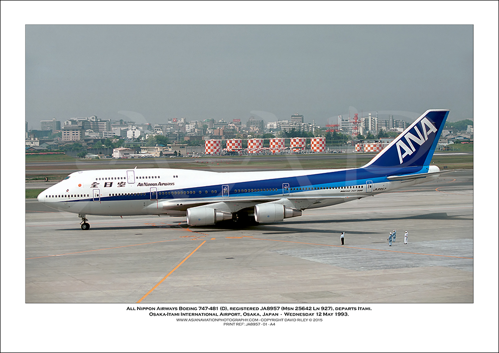 JA8957 - All Nippon Airways Boeing 747-481D  (Msn 25642 Ln 927) - 01