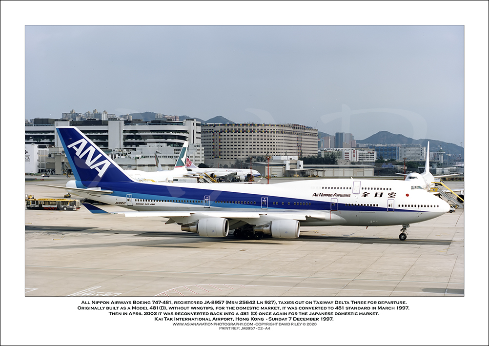 JA8957 - All Nippon Airways Boeing 747-481D  (Msn 25642 Ln 927) - 02