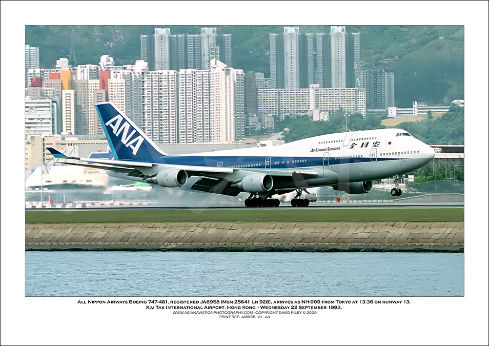JA8958 - All Nippon Airways Boeing 747-481D  (Msn 25641 Ln 928) - 01