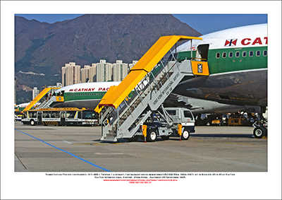KAI-TAK - Three Cathay Pacific Lockheed L-1011-385-1 Tristar 1 aircraft - 001