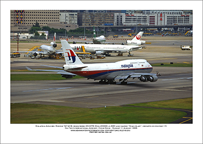 KAI TAK -Malaysia Airlines  Boeing 747-4H6 - 004