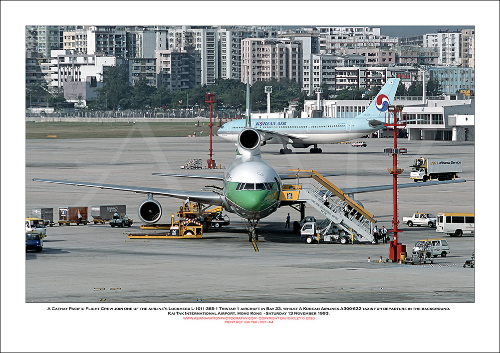 KAI TAK - Cathay Pacific Lockheed L-1011-385-1 Tristar - 007