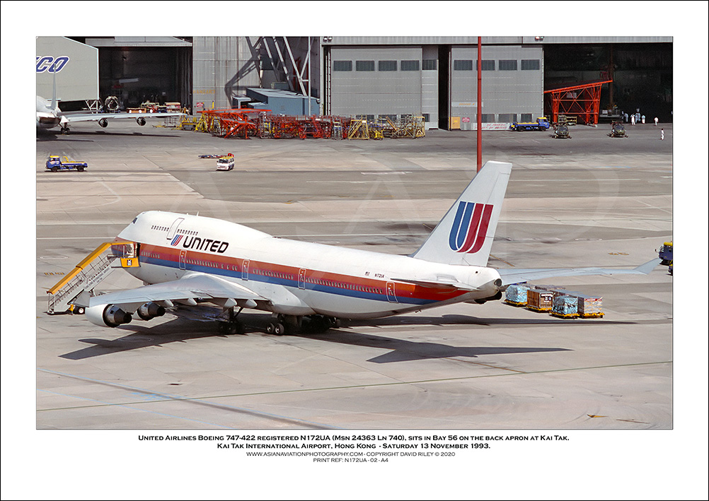 N172UA - United Airlines Boeing 747-422  (Msn 24363 Ln 740) - 02