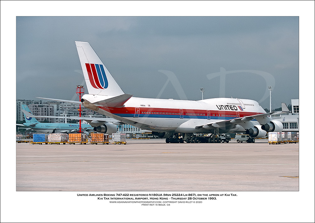 N180UA - United Airlines Boeing 747-422  (Msn 25224 Ln 867) - 04
