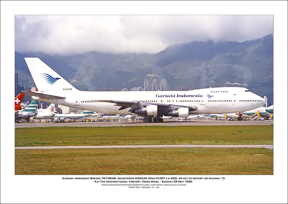 N202AE - Garuda Indonesia Boeing 747-2B4B (Msn 21097 Ln 262) - 01