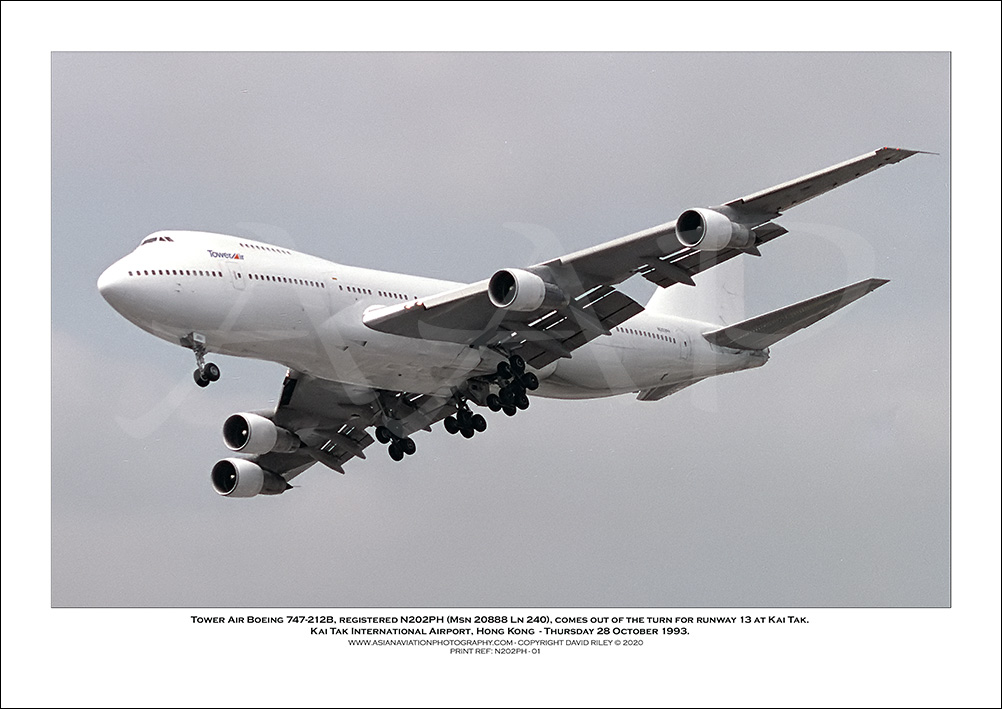 N202PH - Tower Air Boeing 747-212B  (Msn  20888 Ln 240) - 01