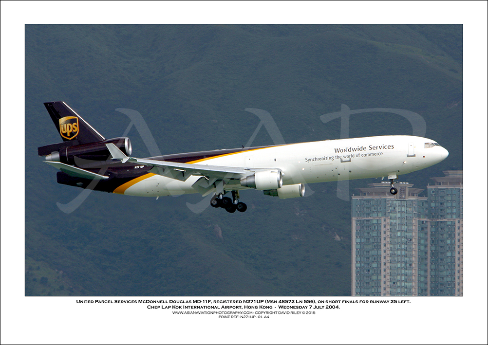 N271UP - United Parcel Services McDonnell Douglas MD-11F  (Msn 48572 Ln 556) - 01