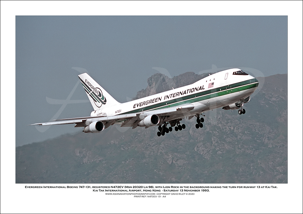 N472EV - Evergreen International Boeing 747-131  (Msn 20320 Ln 98) - 01