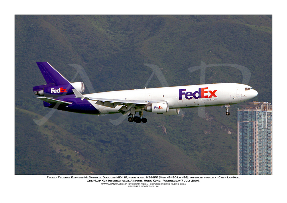 N588FE - FedEx - Federal Express McDonnell Douglas MD-11F   (Msn 48490 Ln 499) - 01