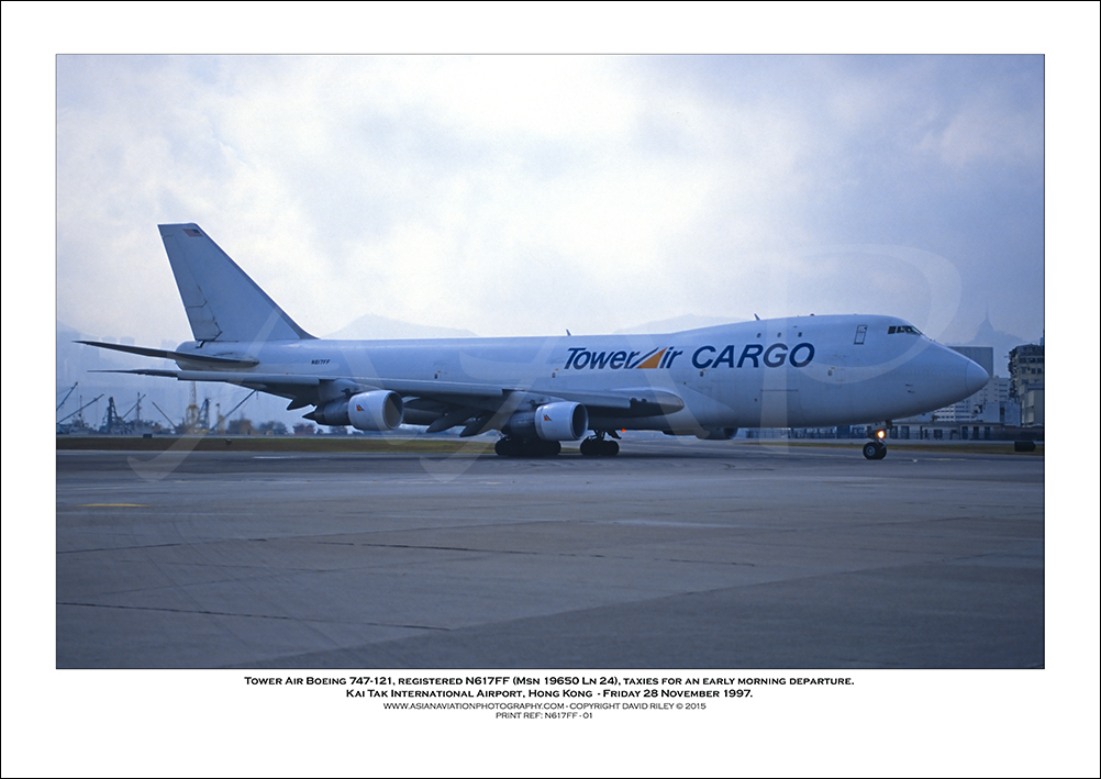 N617FF - Tower Air Boeing 747-121  (Msn  19650 Ln 24) - 01
