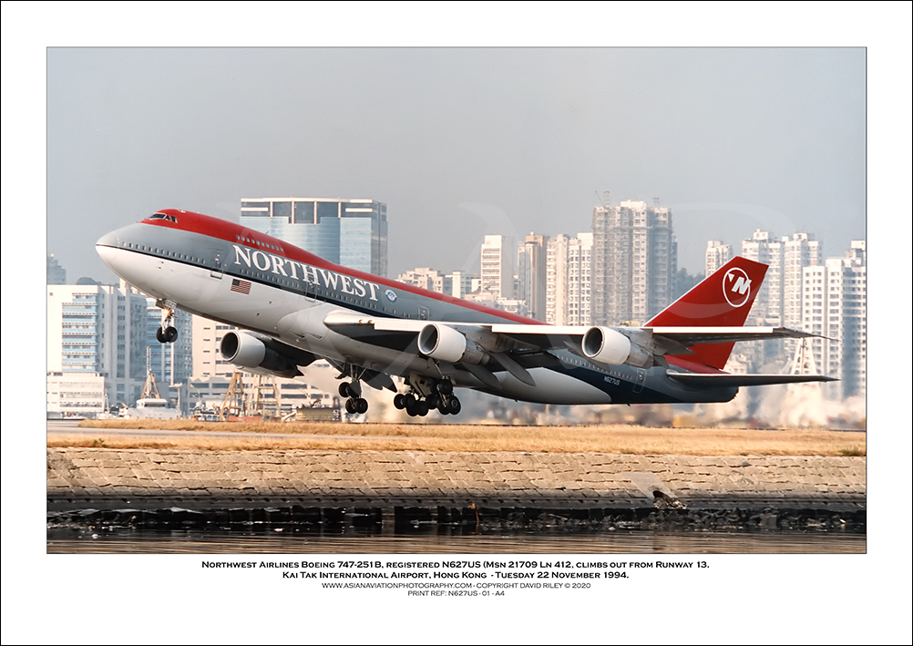 N627US - Northwest Airlines Boeing 747-251B  (Msn  21709 Ln 412) - 01