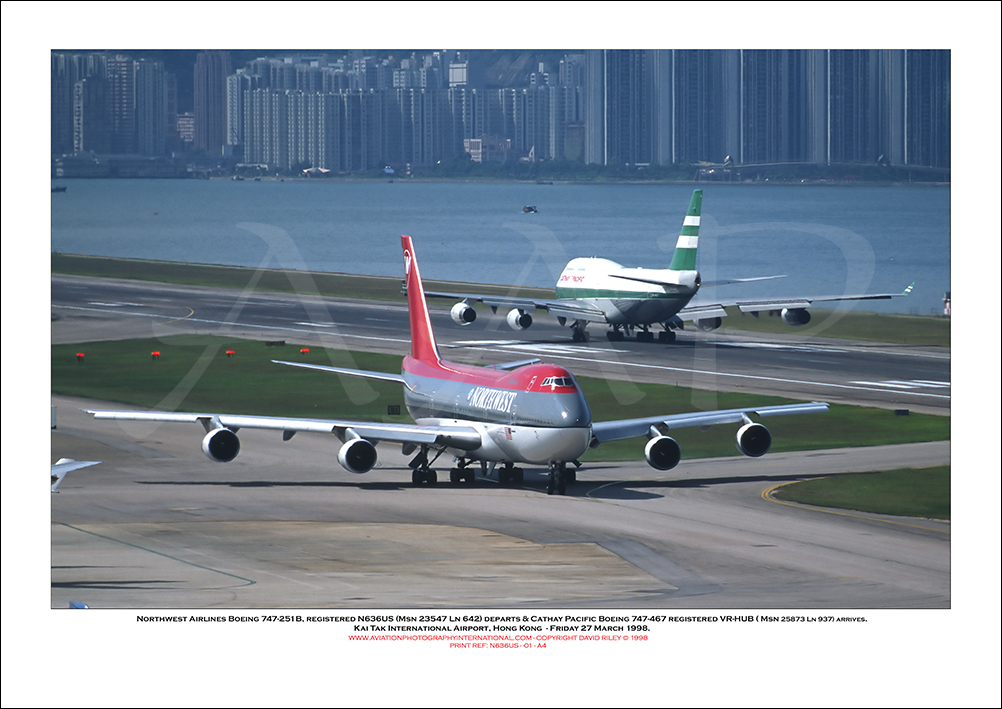 N636US - Northwest Airlines Boeing 747-251B  (Msn 23547 Ln 642) - 01