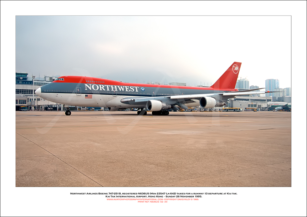 N636US - Northwest Airlines Boeing 747-251B  (Msn 23547 Ln 642) - 02