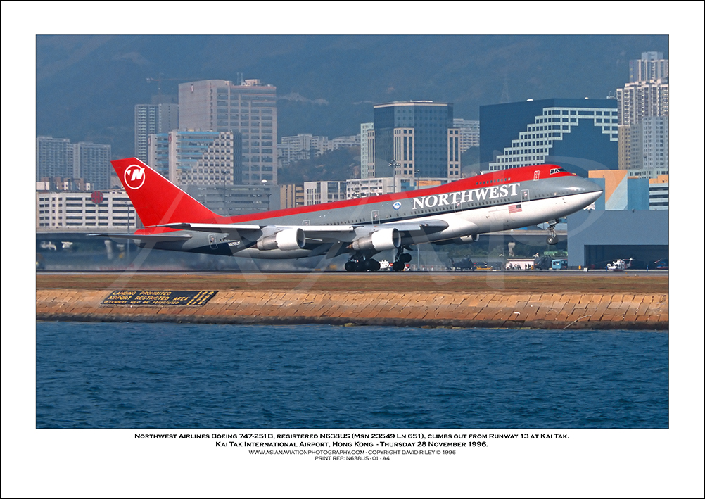 N638US - Northwest Airlines Boeing 747-251B  (Msn 23549 Ln 651) - 01
