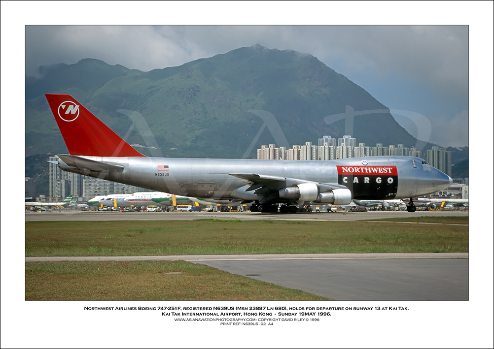 N639US - Northwest Airlines Boeing 747-251F  (Msn 23887 Ln 680) - 02