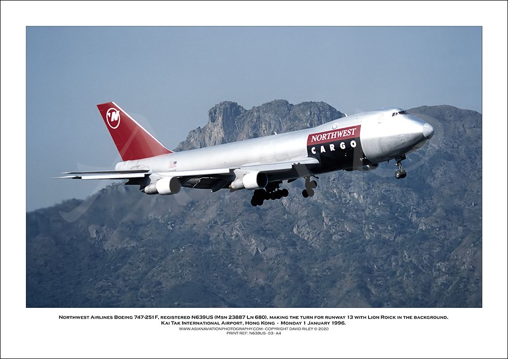 N639US - Northwest Airlines Boeing 747-251F  (Msn 23887 Ln 680) - 03