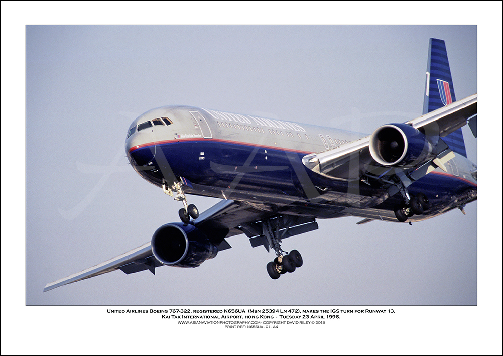 N656UA - United Airlines Boeing 767-322  (Msn 25394 Ln 472) - 01