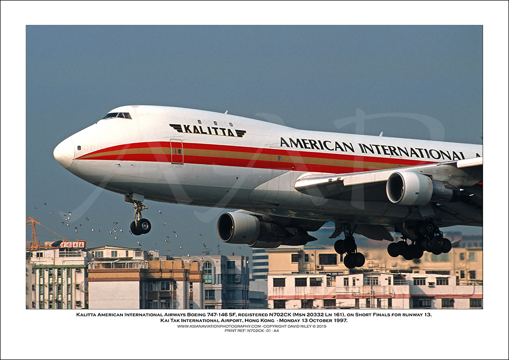 N702CK - Kalitta American International Airways Boeing 747-146 SF (Msn  20332 Ln 161) - 01