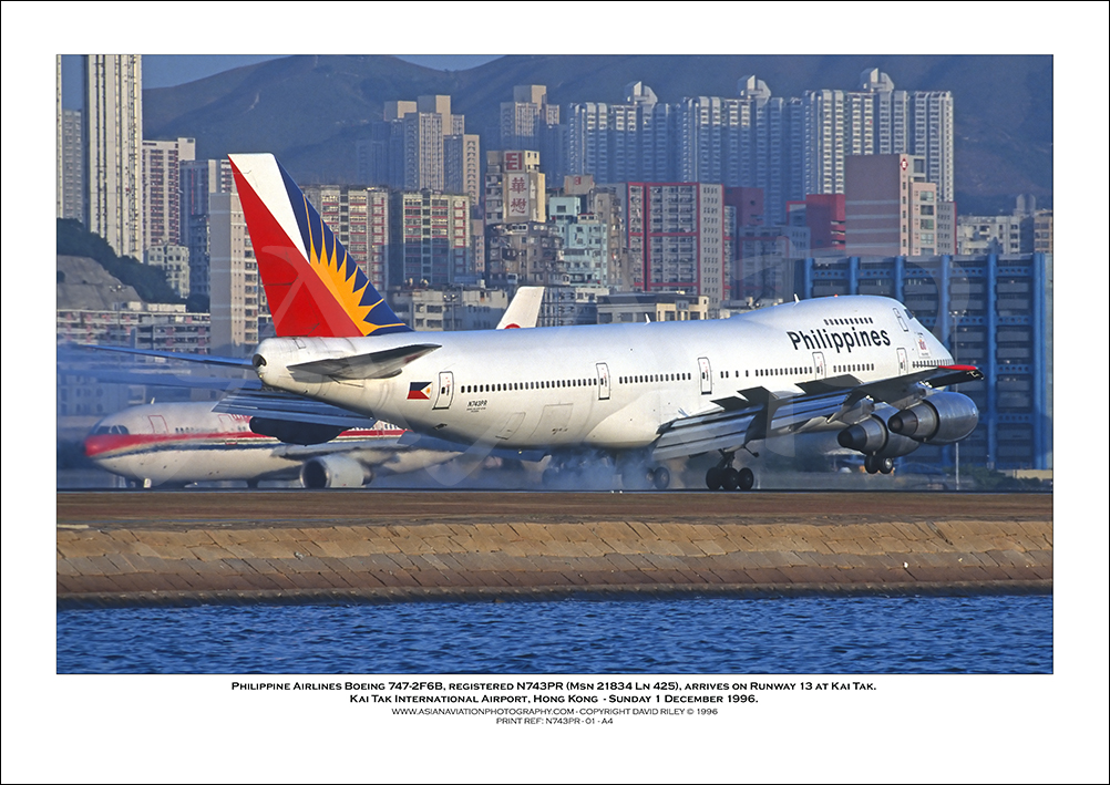 N743PR - Philippine Airlines Boeing 747-2F6B  (Msn 21834 Ln 425) - 01