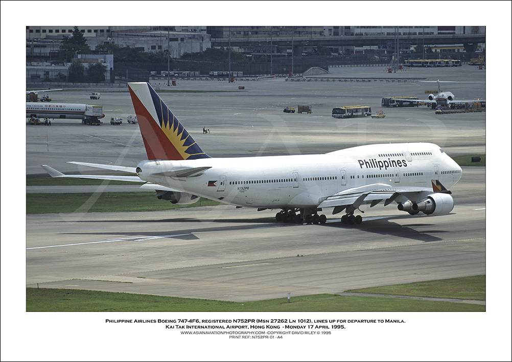 N752PR - Philippine Airlines Boeing 747-4F6  (Msn 27262 Ln 1012) - 01