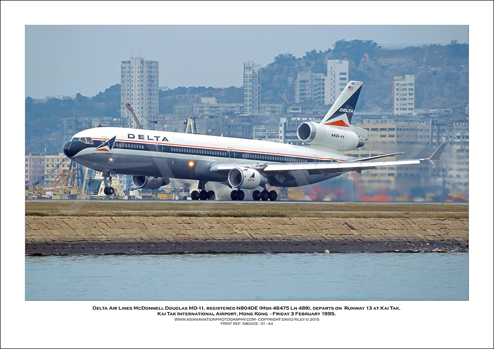 N804DE - Delta Air Lines McDonnell Douglas MD-11  (Msn 48475 Ln 489) - 01