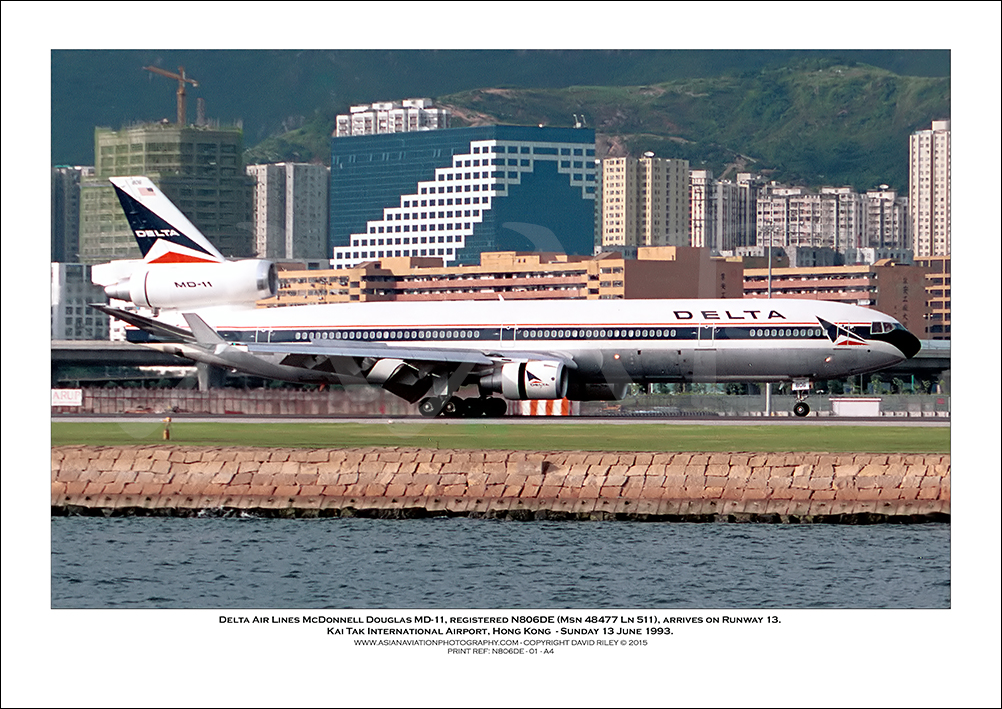 N806DE - Delta Air Lines McDonnell Douglas MD-11  (Msn 48477 Ln 511) - 01