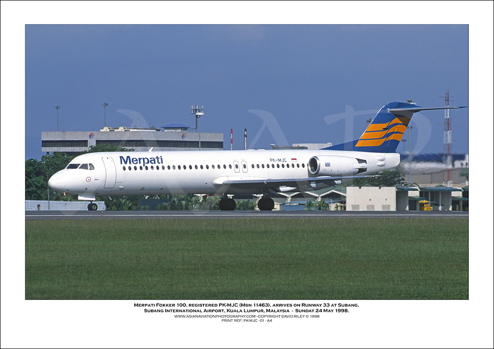 PK-MJC - Merpati Fokker 100  (Msn 11463) - 01