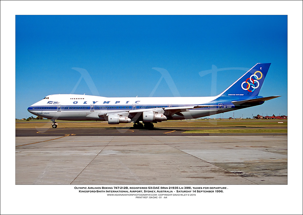 SX-OAE - Olympic Airlines Boeing 747-212B  (Msn  21935 Ln 399) - 01