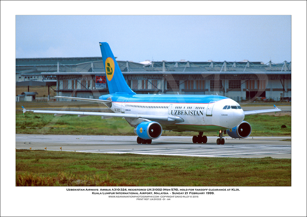 UK-31002 -  Uzbekistan Airways Airbus A310-324  (Msn 576) - 01