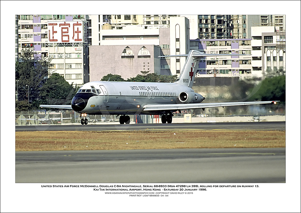 68-8933 - United States Air Force McDonnell Douglas C-9A Nightingale   (Msn 47298 Ln 399) - 01