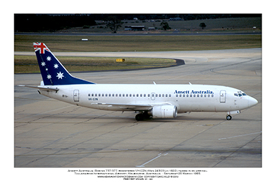 VH-CZN- Ansett Australia  Boeing 737-377  (Msn 24303 Ln 1620) - 01