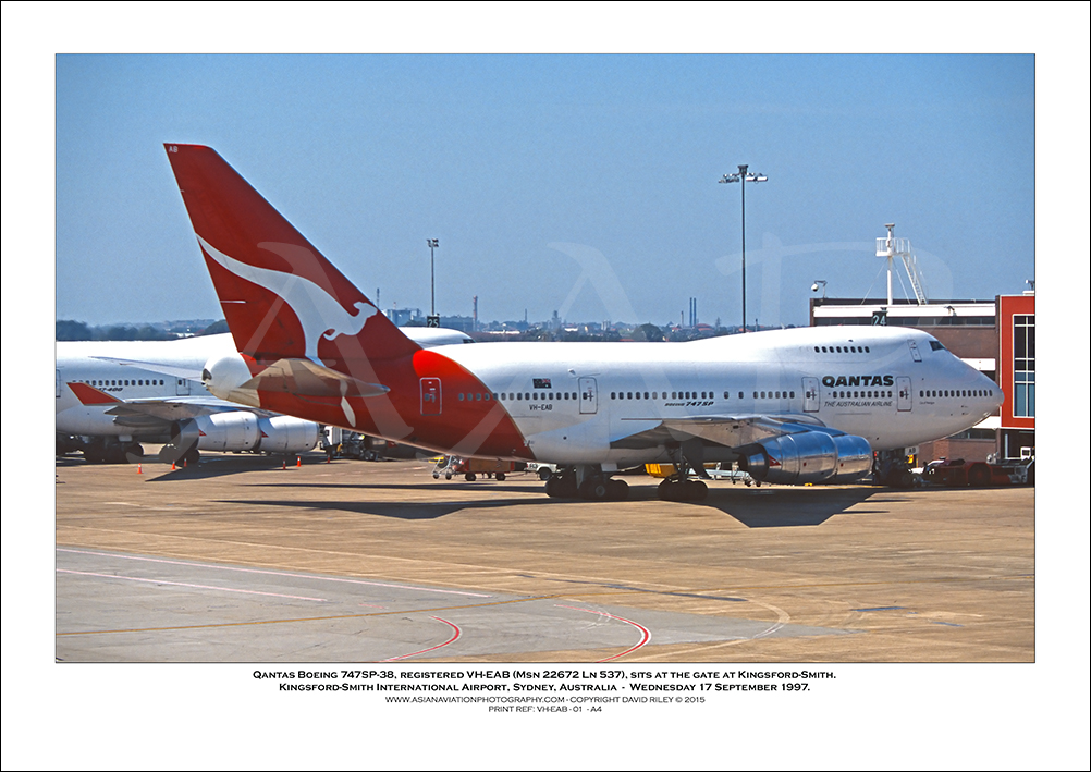 VH-EAB - Qantas Boeing 747SP-38   (Msn 22672 Ln 537 - 01