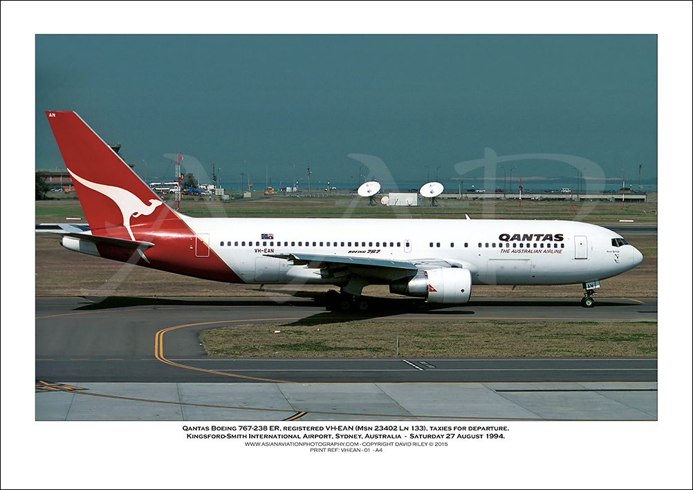 VH-EAN - Qantas Boeing 767-238 ER  (Msn 23402 Ln 133) - 01