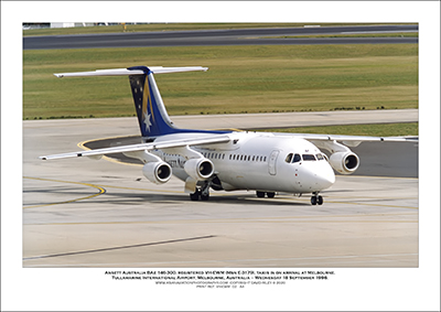 VH-EWM - Ansett Australia BAe 146-300 (Msn E3179) - 02