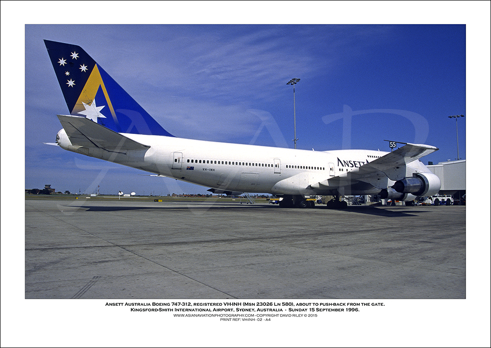 VH-INH - Ansett Australia Boeing 747-312  (Msn 23026 Ln 580) - 02