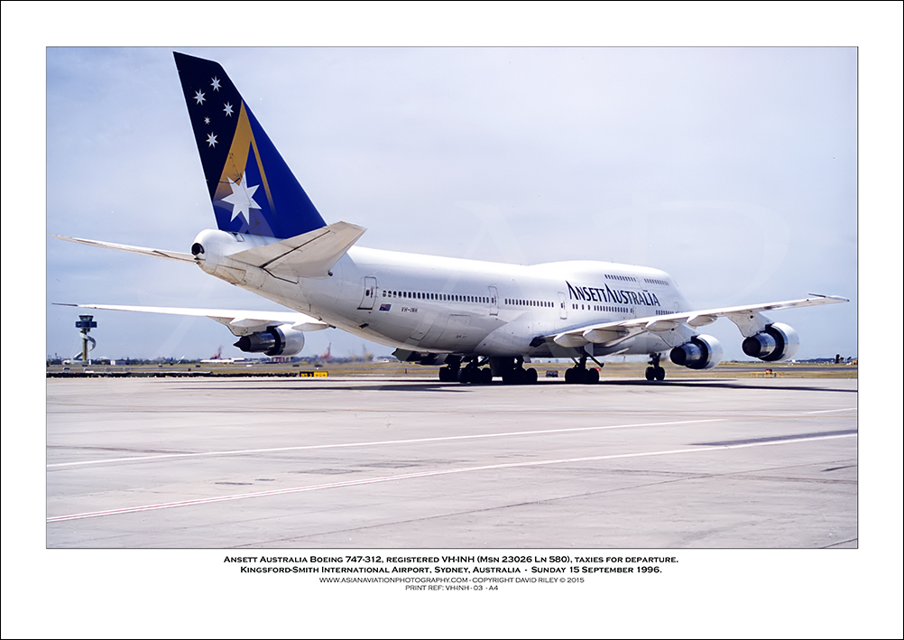 VH-INH - Ansett Australia Boeing 747-312  (Msn 23026 Ln 580) - 03