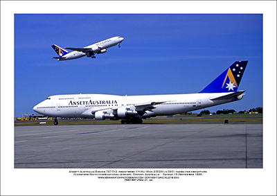 VH-INJ - Ansett Australia Boeing 747-312  (Msn 23029 Ln 590) - 01