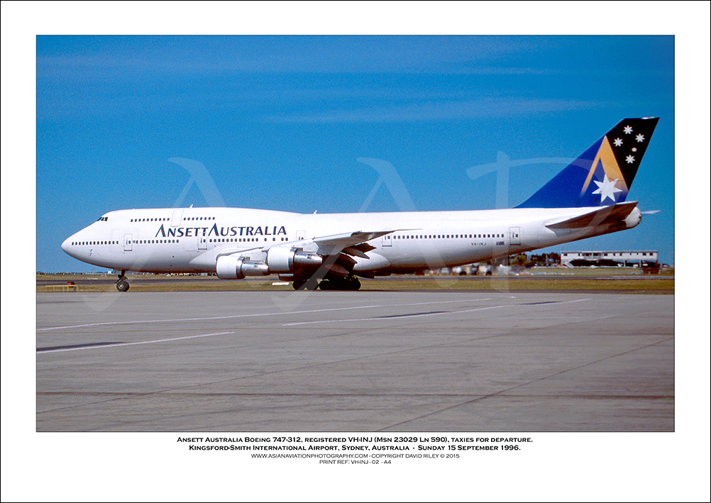 VH-INJ - Ansett Australia Boeing 747-312  (Msn 23029 Ln 590) - 02