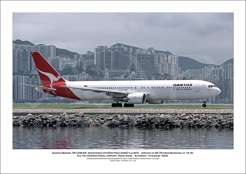 VH-OGD - Qantas  Boeing 767-338 ER  (Msn 24407 Ln 247) - 01